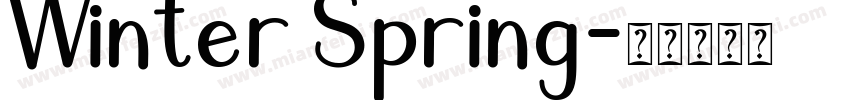 Winter Spring字体转换
